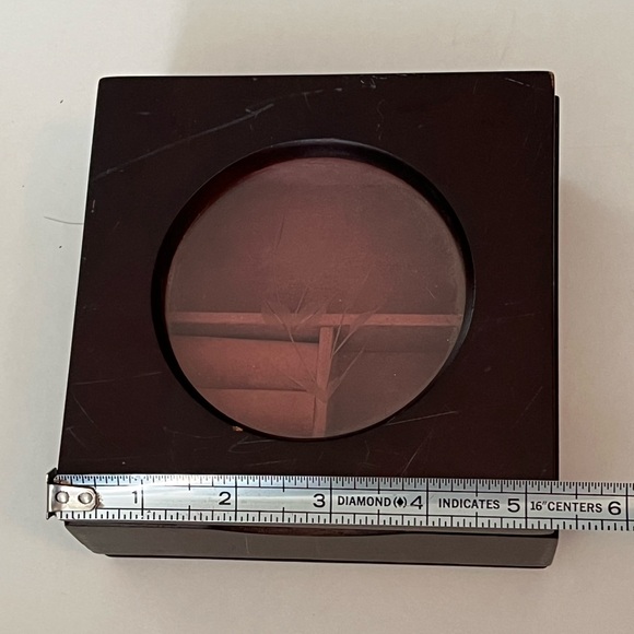 Jewelry Box - wood and glass - Picture 4 of 8